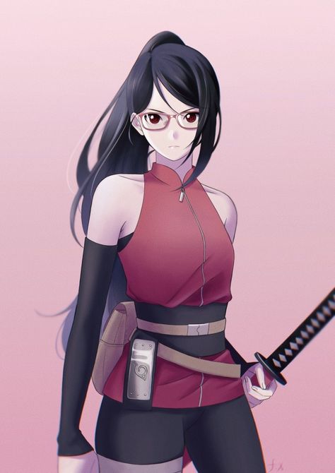 Art by @OTz55 Sasuke Sakura Sarada, Naruto 1, Boruto Characters, Boruto And Sarada, Nami One Piece, Ochako Uraraka, Boruto Naruto Next Generations, Sarada Uchiha, Anime Shadow