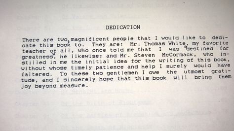 Dedication-Page Dedication Page, My Favourite Teacher, Extra Credit, Term Paper, State College, King Arthur, Teacher Favorite Things, Research Paper, Senior Year