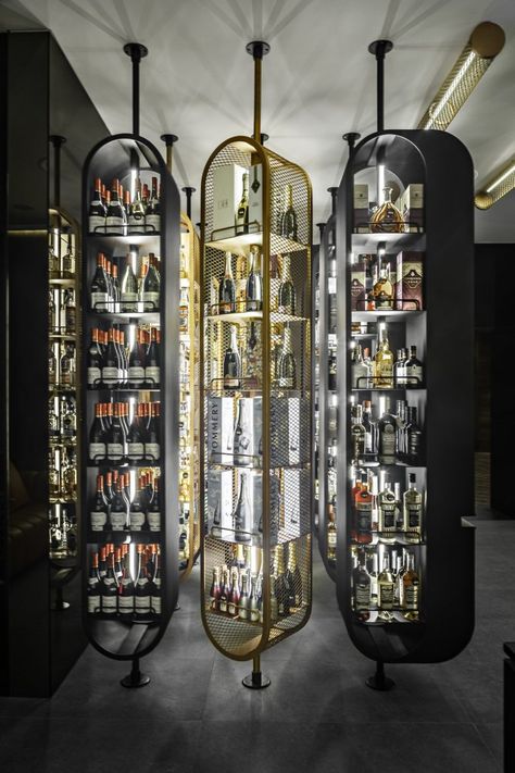 » The Cask&Barrel – Upscale Spirits Boutique Pop Art Interior Design, Wine Store Design, Wine Shop Interior, Interior Design History, Liquor Shop, Bar Interior Design, Art Deco Interior Design, Art Interior Design, Wine Display