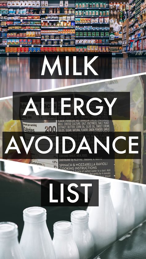 Milk Allergy Avoidance List {Dairy Products List} - Make It Dairy Free Dairy Free Food List, Dairy List, Cows Milk Protein Allergy, Dairy Free Recipes For Kids, Cows Milk Allergy, Dairy Free Cooking, Corn Dog Muffins, Dairy Free Breastfeeding, Dairy Free Recipes Dinner