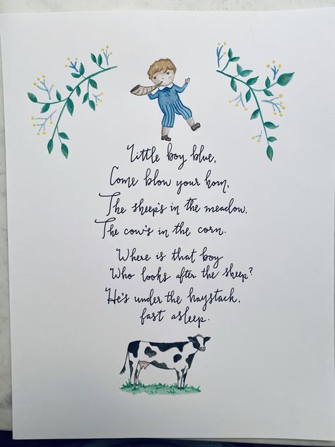 Baby Poems Boy, Little Boy Blue Nursery Rhyme, Baby Boy Poems, Poems For Boys, Baby Prayers, Baby Shower Poems, Diy Baby Boy, Nursery Ryhmes, Baby Poems