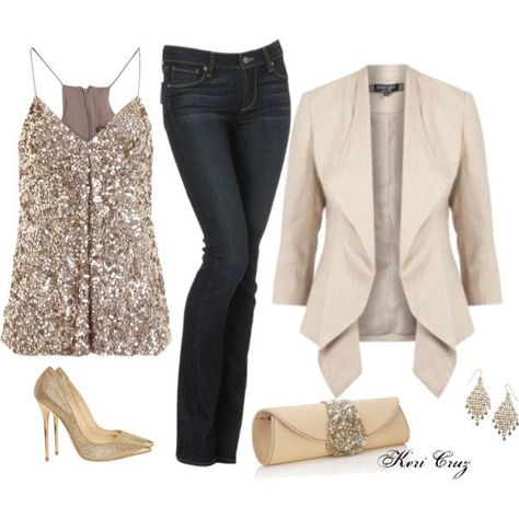 "Cute Holiday Outfit" by keri-cruz on Polyvore Casual Christmas Party, Casual Christmas Party Outfit, Brown Shirts, Dinner Party Outfits, Cocktail Party Outfit, Outfit Holiday, Casual Party Outfit, Party Outfits For Women, Christmas Party Outfits