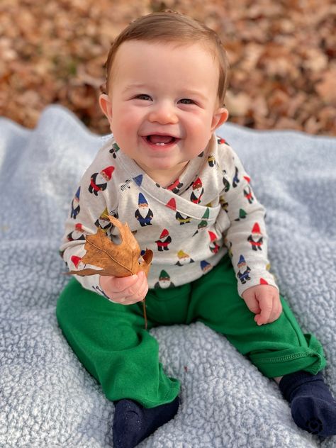 Just chillin’ with my gnomies. It’s mom, she’s my fav homie 💚 They might be overdone, but I LOVE the gnomes. They are just so fun and quirky so naturally I had to get Knox this onesie that’s covered in them! All of Hanna Anderson’s clothes are top quality and organic cotton AND mostly all on sale right now, which is when I snagged this outfit! The gnomes come in the side snap bodysuit that Knox is wearing, but also an adorable dress, matching pjs for the family AND a matching outfit for Chillin With My Gnomies, Hanna Anderson, Long Johns Pajamas, Matching Pjs, Baby Fits, Side Snap, Long John, Matching Outfit, Boy Clothes