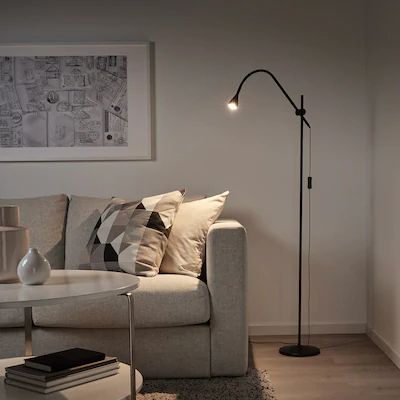 Floor Lamps - Standing Lights & Reading Lamps - IKEA Ikea Floor Lamp, Modern Standing Lamps, Ikea Store, Arched Floor Lamp, Reading Lamp Floor, Living Comedor, Standard Lamps, Design Line, Led Floor