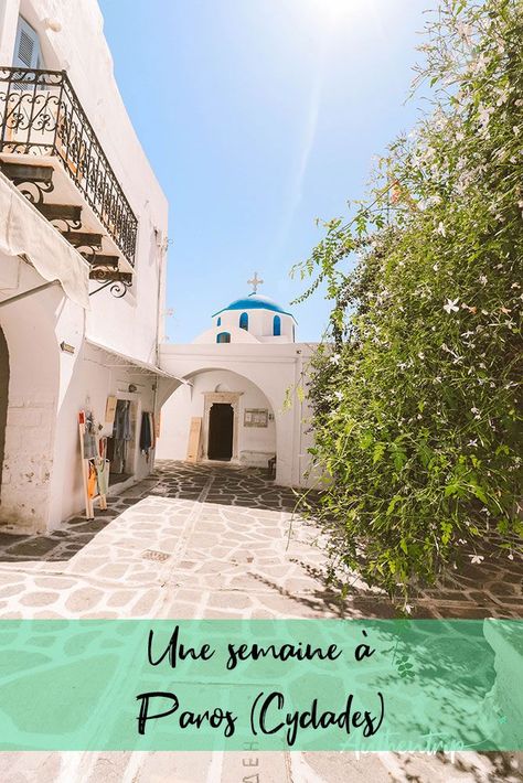 Visite Paros en une semaine ! Ce n'est peut-être pas la plus connue des Cyclades, mais elle a beaucoup de charme.  Je te fais découvrir tout cela dans mon article... Travel Wishlist, Voyage Europe, City Trip, Paros, Europe Destinations, Mykonos, Rhodes, Land Scape, Rome