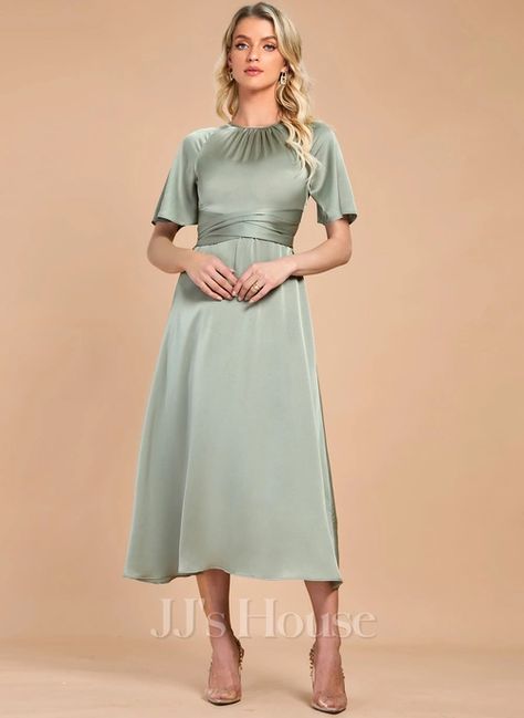 JJ's House Dresses (269231) | JJ's House Satin Dresses Short, Midi Club Dress, Tea Length Cocktail Dresses, Club Dresses Short, Short Satin, Cocktail Dresses Online, A Line Cocktail Dress, House Dresses, Satin Cocktail Dress