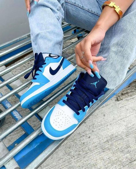 @kicks.industry shared a photo on Instagram: “Air Jordan 1 Low "UNC" 💙 Cop or Drop? 👉Follow @kicks.industry for more👈 ........................................... Credits to:…” • Aug 26, 2021 at 1:40pm UTC Y2k Wishlist, Air Jordan 1 Low Unc, Jordan 1 Low Unc, Cheap Jordan Shoes, Jordan Shoes Girls, Vip Club, Nike Air Jordan 1 Low, Cheap Jordans, Nike Trainers