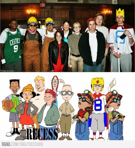 Recess...my childhood Recess Cartoon Characters, Recess Tv Show, Recess Costumes Halloween, Recess Show, Recess Characters, Disfraz Diy, Best Group Costumes, Halloween Parejas, Group Costumes