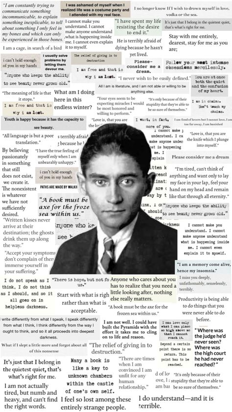 franz kafka quotes wallpaper background author writer aesthetic Franz Kafka Quotes, Classic Literature Quotes, Kafka Quotes, Old Poetry, Writer Aesthetic, Literature Humor, Franz Kafka, Favorite Book Quotes, Writers And Poets