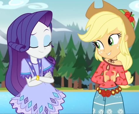 rarity and apple jack in my little pony equestria girls Apple Jack And Rarity, Twin Day, Apple Jack, My Little Pony Equestria, Mlp Equestria Girls, My Little Pony Pictures, Mlp My Little Pony, Equestria Girls, Rarity