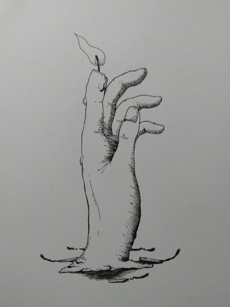 Hand With Vines Drawing, Hand Touching Water Drawing, Hand Surrealism Drawing, Hand Out Of Water Drawing, Hands Holding Water Tattoo, Surrealism Hands Drawing, Feminine Hand Drawing, Hand Scape Drawings, Hand Holding A Match Drawing