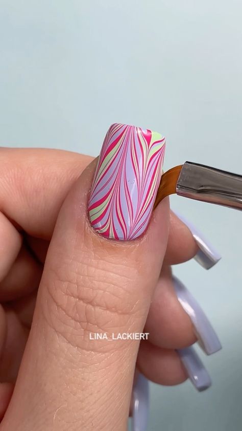 Watermarble Nails, Nail Art Tutorial, Art Tutorial, The Only Way, Nail Inspo, Just Love, And Now, Love It, Gel Nails