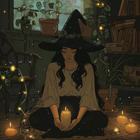 Art Witch Aesthetic, Witch Widget, Witch Image, Witchy Character Design, Fall Profile Pictures, Witch Aesthetic Illustration, Witchy Laptop Wallpaper, Witch Pfp Aesthetic Dark, Witchy Pfp