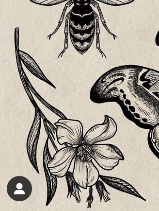 Tattoo Botanica, Flower Tattoo Patchwork, Flower Tattoos Men, Engraving Tattoo, Tattoo Portfolio, Black Ink Tattoos, Art Tattoos, Dope Tattoos, Simplistic Tattoos