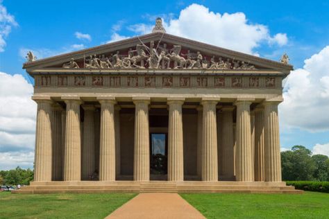 Complete Guide To Centennial Park In Nashville Parthenon Nashville, Nashville Attractions, Nashville Map, Famous Structures, Ancient Athens, The Parthenon, Centennial Park, Nashville Trip, Landmark Buildings