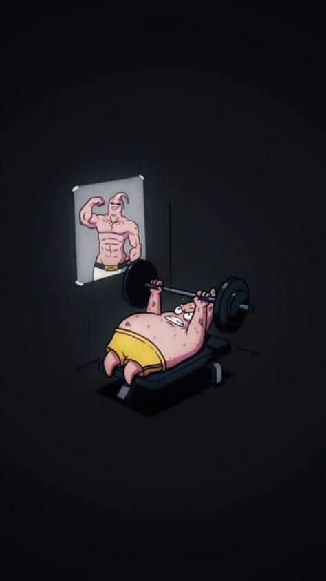 Anime Workout Wallpaper, Gym Profile Picture, Anime Gym Wallpaper, Cartoon Workout, Gym Motivation Wallpaper, Iphone Cartoon, Fitness Wallpaper, Gym Wallpaper, Game Of Thrones Artwork