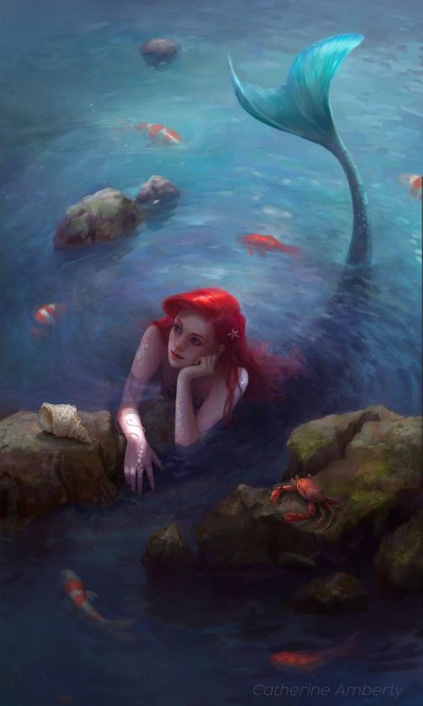 Mermaid On Land, Mermaid Aesthetics, Fav Princess, Art Evolution, Real Life Mermaids, Disney Drawings Sketches, Fantasy Mermaids, Ariel Mermaid, Mermaid Pictures