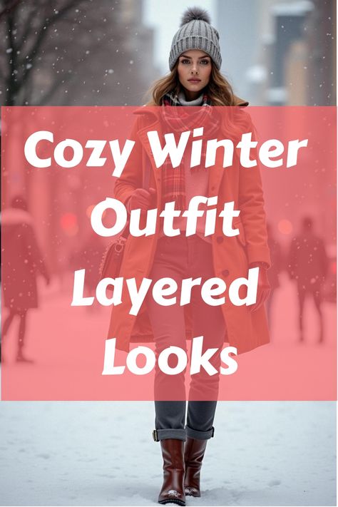 Cozy Winter Outfit Layered Looks Layers Clothes For Winter, Winter Outfits For Kashmir, Simple Layered Outfits, Dressing In Layers Outfits, Winter Layering Outfits Street Style, Warm Layered Outfits, Layered Winter Outfits, Winter Layering Outfits, Cozy Winter Outfit