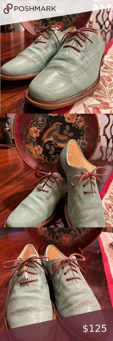 Robert Clergerie Women's JILIC Turquoise Leather Size 6 Designer Paris, France Robert Clergerie, Turquoise Leather, Paris France, Designer Shoes, Size 6, Turquoise, Shop My, Paris, France