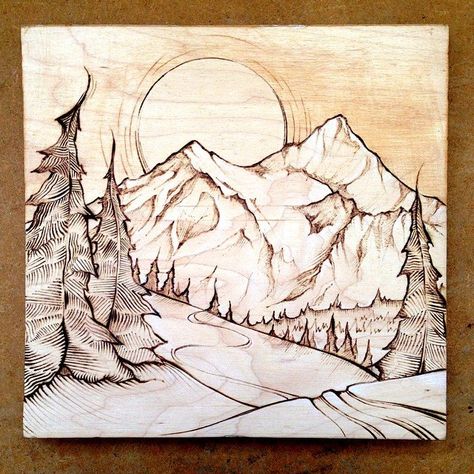 Wood Burning Techniques, Wood Burn Designs, Painting Water, Woodburning Projects, Broken Arm, The Exit, Tree Artwork, Wood Burning Crafts, Wood Burning Patterns