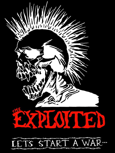 Punk Graphic Design, Designs Sketch, The Exploited, Design For T Shirt, Just Music, Pop Art Wallpaper, Clothing Art, Time Art, Rock Design