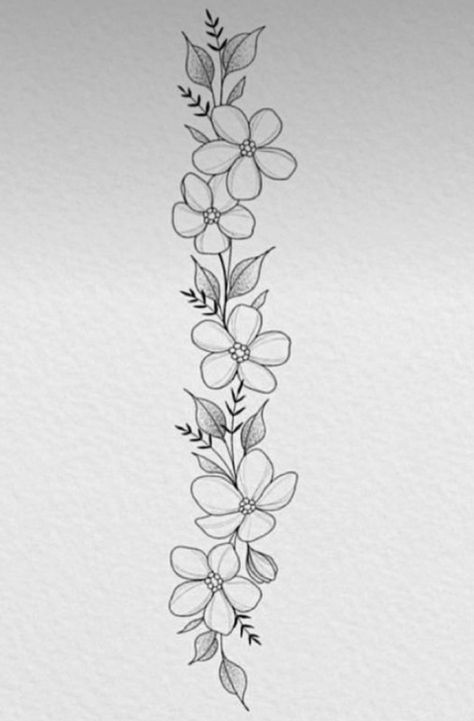 Tattoo Band, Traditional Tattoo Flowers, Anklet Tattoos, Clever Tattoos, Cute Little Tattoos, Flower Art Drawing, Tattoo Style Drawings, Diy Embroidery Patterns, Tattoo Outline