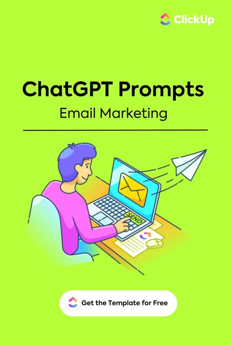 ChatGPT Prompts for Email Marketing Template by ClickUp Email Marketing Template, Bulk Email, Email Marketing Campaign, Flexible Working, Marketing Template, Customer Engagement, Return To Work, Email Templates, Email Campaign