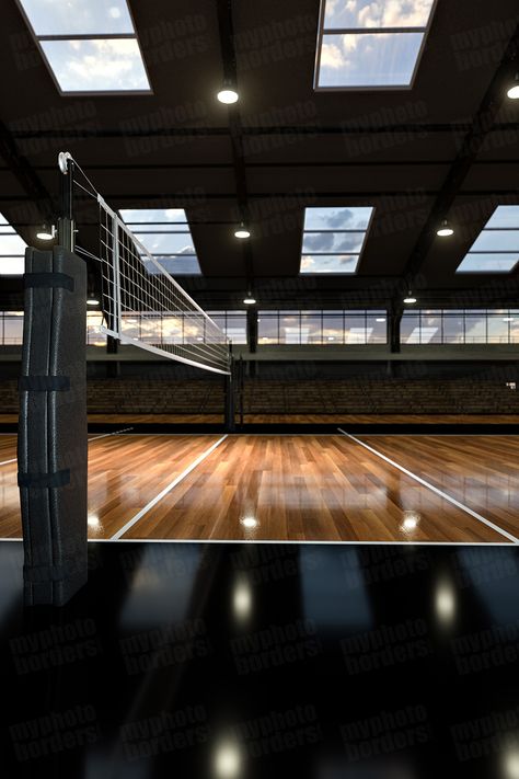 Haikyuu Court Background, Haikyuu Volleyball Court Background, Volleyball Net Aesthetic, Volleyball Ball Aesthetic, Volleyball Court Aesthetic, Volleyball Ground, Indoor Volleyball Court, Volleyball Room, Volleyball Images