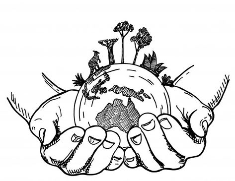 Hands holding earth globe. earth in huma... | Premium Vector #Freepik #vector #background #banner #brochure #poster World In Hands Tattoo, Holding Earth, Save Earth Drawing, Globe Drawing, Earth Drawing, Globe Tattoos, Globe Earth, Planet Drawing, Earth Drawings