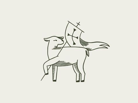 Angus Dei Tattoo, Agnus Dei Tattoo, Catholic Tattoos, Agnus Dei, Jesus Tattoo, Religious Symbols, Simplistic Tattoos, Religious Art, Art Drawings Sketches