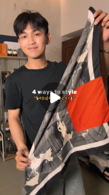 Bryan on Instagram: "here’s a different ways to level up your bandana/scarf game 💁‍♂️ biar ga debuan bandananya dilemari 👀 . . . . #styleblogger #fashionblogger #outfit #fashionstyle #outfitinspiration #reels #fashion #menfashion #fyp #fallfashion #bandana #scarf" Bandana On Jeans, How To Style Bandana, Bandana Scarf Outfit, How To Wear Bandana, Bandana Belt, How To Tie Bandana, Scarf Outfit, Bandana Scarf, Scarf Styles