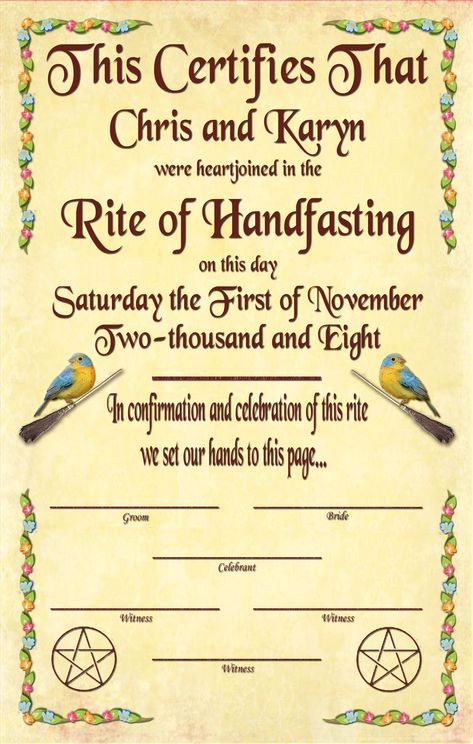 handfasting certificate free - Google Search Handfasting Certificate, Scrapbook Prints, Wiccan Wedding, Witch Wedding, Pagan Wedding, Viking Wedding, Medieval Wedding, Scrapbook Printing, Commitment Ceremony