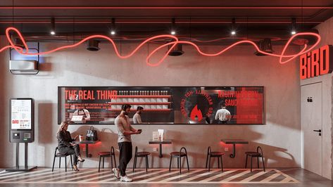 B. | The Burger Bar :: Behance Big Top Burger, Burger Restaurant Design, Interior Restaurant, Cookie Shop, Store Design Boutique, Food Cafe, Burger Restaurant, Cafe Shop Design, Beauty Room Decor