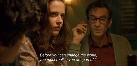 the dreamers (2003) The Dreamers 2003, Pure Instinct, Brutal Truth, Bernardo Bertolucci, Kill Your Darlings, Cinema Quotes, Phone Rings, Septième Art, Beautiful Film