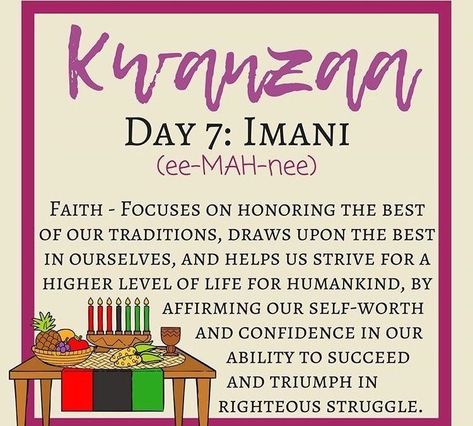 Kwanzaa Day 7 Imani, Kwanzaa Day 4 Ujamaa, Kwanzaa Day 4, Kwanzaa Traditions, Kwanzaa Preschool, Kwanzaa Decor, 7 Principles Of Kwanzaa, Days Of Kwanzaa, Principles Of Kwanzaa