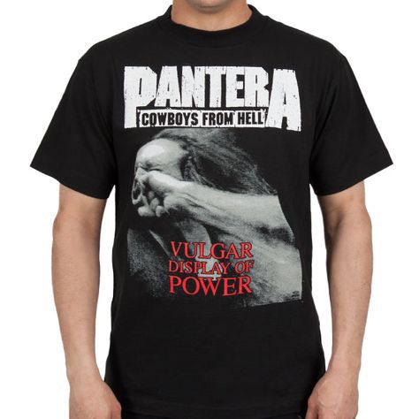 Pantera Vulgar Display Of Power T-Shirt Check more at https://referencehometheater.com/product/pantera-vulgar-display-of-power-t-shirt/ Vulgar Display Of Power, Theater, T Shirt