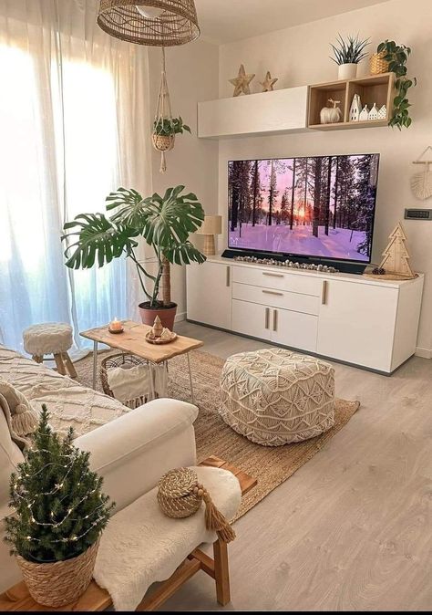 Apartment Decorating Living, Welcoming Home, Small Living Room Ideas, Living Room Decor Colors, Living Room Decor Fireplace, Small Living Room Decor, Home Design Living Room, Apartment Decor Inspiration, Boho Living