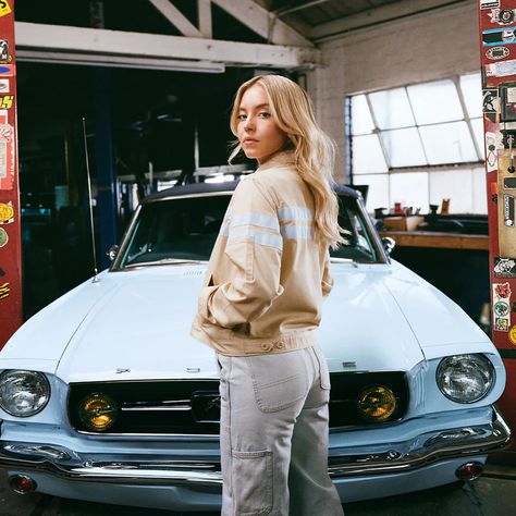 Ford x Sydney Sweeney Jacket - Official Ford Merchandise 1956 Ford F100, Ford Mustang Convertible, Dickies Workwear, Sydney Sweeney, Classic Motors, Take Two, Car Girl, Ford Bronco, Car Collection