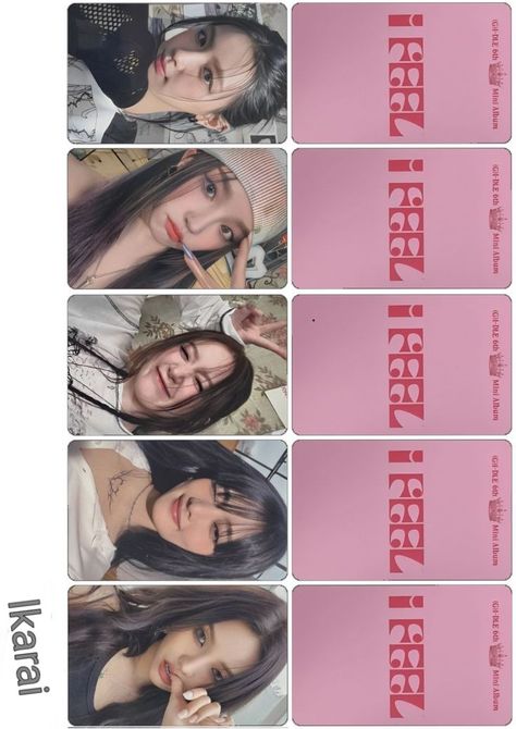 Printable Photocards, Photo Cards Diy, Pop Up Card Templates, Photocard Template, Card Printer, Kpop Diy, Lomo Card, Photo Card Template, Pop Albums