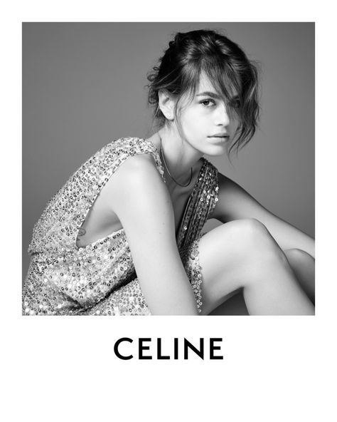 Kaia Gerber Celine Winter 2022 Campaign Advertisements Celine Couture, Celine Campaign, Kaia Crawford, Cindy Crawford Daughter, Celine Women, Model Photoshop, Kaia Jordan Gerber, Kaia Gerber Style, Winter 22