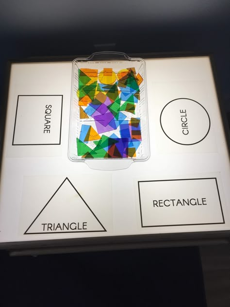 Table Activity For Preschool, Light Table Activities Preschool Reggio Emilia, Prek Light Table Activities, Light Up Table Activities, Reggio Emilia Light Table, Light Table Kindergarten Ideas, Lightbox Ideas Eyfs, Back To School Light Table Ideas, Reggio Shape Provocations