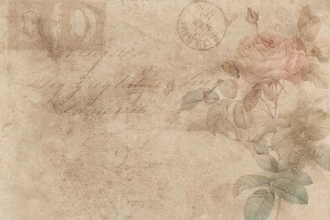 Vintage rose background with handwriting and postmark | free image by rawpixel.com / Techi Old Paper Texture, Vintage Backgrounds, History Background, Background For Powerpoint Presentation, Wattpad Background, Vintage Floral Backgrounds, Vintage Template, Papel Vintage, Handwritten Text