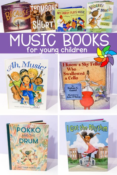 Books About Music For Preschool, Preschool Music Curriculum, Music Dramatic Play, Music Study Preschool, Music Study Creative Curriculum, Toddler Music Activities, Music Lesson Plans Preschool, Music And Movement Preschool, Preschool Music Theme