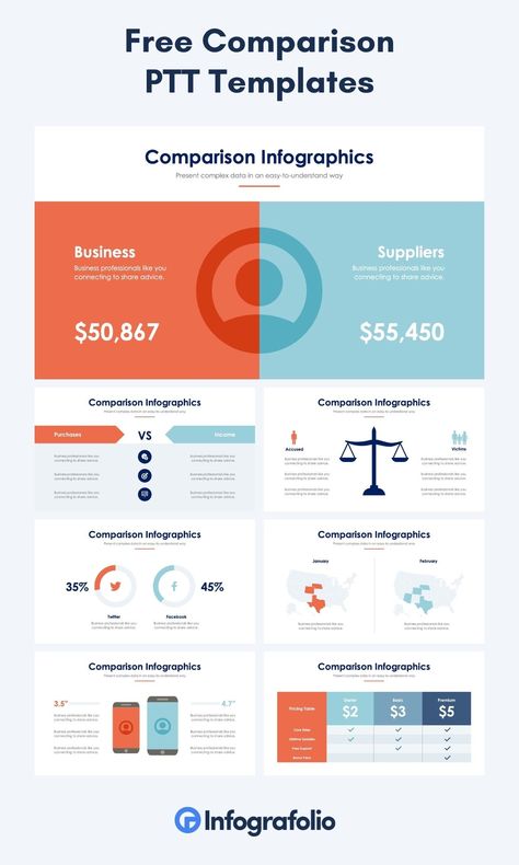 Free Comparison PowerPoint Templates | Powerpoint slide designs, Powerpoint design templates, Infographic powerpoint Comparison Slide Powerpoint, Compare And Contrast Infographic, Comparison Powerpoint Slides, Comparison Table Design Layout, Compare Infographic Design, Comparison Infographic Design Ideas, Pros And Cons Infographic, Comparison Design Layout, Comparative Infographic