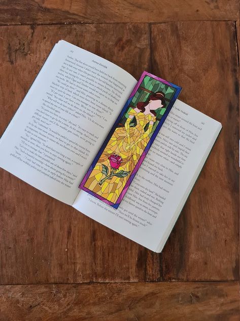 BookmarkTreasuresNL - Etsy UK Beasts Castle, Bookmark Disney, Disney Bookmarks, Disney Princess Gifts, Beauty And The Beast Rose, Beast's Castle, Handmade Bookmarks Diy, Tema Disney, Princess Beauty