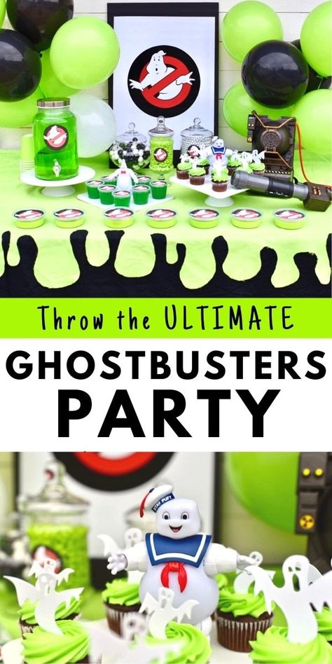 Ghostbusters Party Ideas, Ghostbuster Party, Ghost Busters Birthday Party, Ghostbusters Birthday, Ghostbusters Birthday Party, Ghostbusters Theme, Ghostbusters Party, 5th Birthday Boys, 5th Birthday Party Ideas