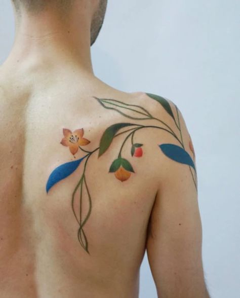 Botanisches Tattoo, 42 Tattoo, Garden Tattoos, Tattoo Trend, Handpoke Tattoo, Botanical Tattoo, Instagram Prints, Hair Tattoos, Tattoo Trends