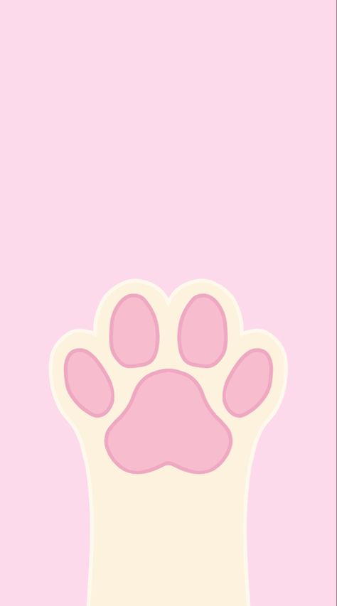 Pink And White Iphone Wallpaper, Marine Biologist Aesthetic Wallpaper, Cat Paw Wallpaper, Cat Pink Wallpaper, Pink Cat Wallpaper, Paws Wallpaper, Bape Wallpaper Iphone, Paw Background, Chat Background