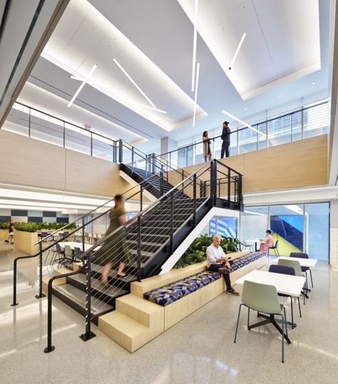 Modern Reception Area, Interior Design Major, Classic Office Interior, Landscape Plaza, Stamford Connecticut, Building Stairs, Interior Ceiling Design, Modern Reception, Executive Suites