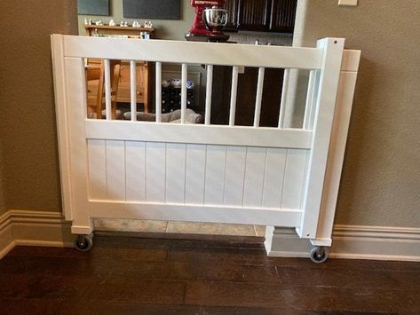 Additional charge for sliding gate | Etsy Dog Gates Indoor, Painted Gates, Diy Dog Gate, Barn Door Baby Gate, Diy Baby Gate, Dog Gates, Modern Gate, Stair Gate, Wood Gate